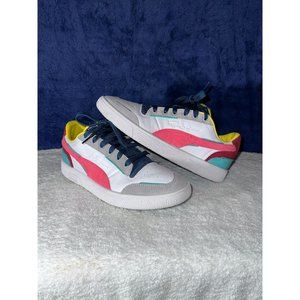 Puma Ralph Sampson Lo Bubblegum 375183 01 Mens Red/White/Gray Skate Shoes HS4751